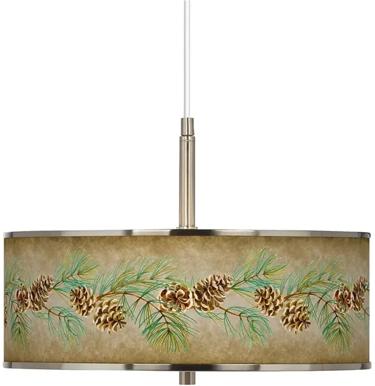 Cone Branch Giclee Glow 16" Wide Pendant Light