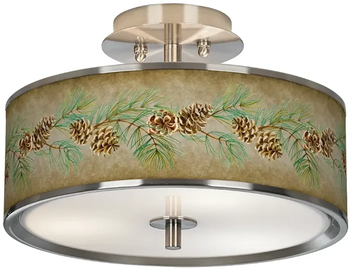 Cone Branch Giclee Glow 14" Wide Ceiling Light