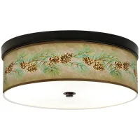 Cone Branch Giclee Energy Efficient Bronze Ceiling Light