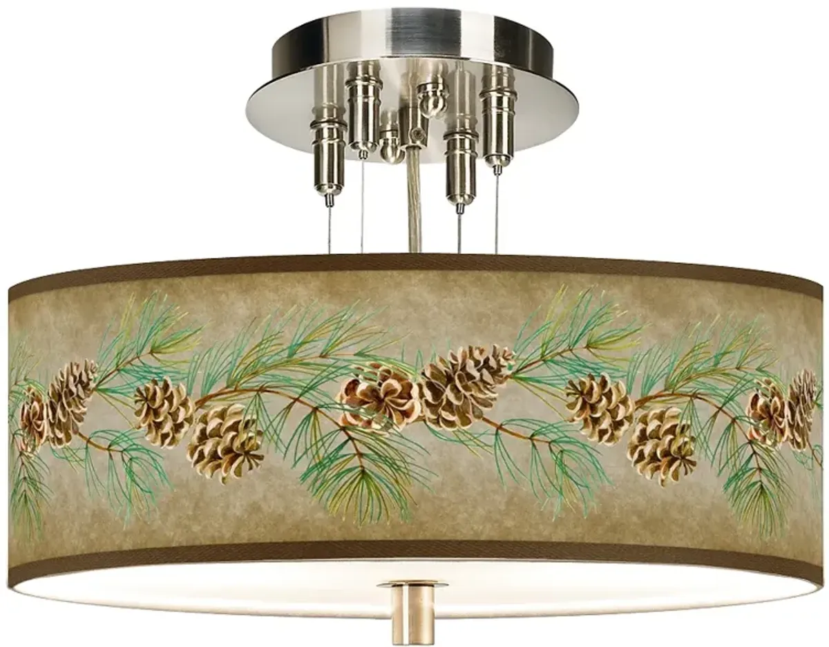 Cone Branch Giclee 14" Wide Ceiling Light