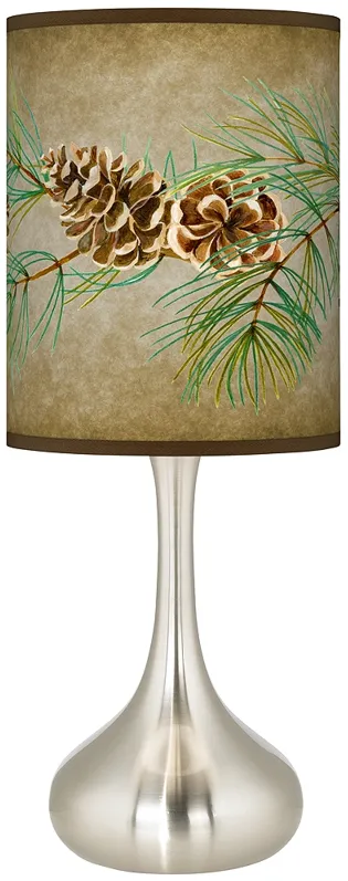 Cone Branch Giclee Droplet Table Lamp