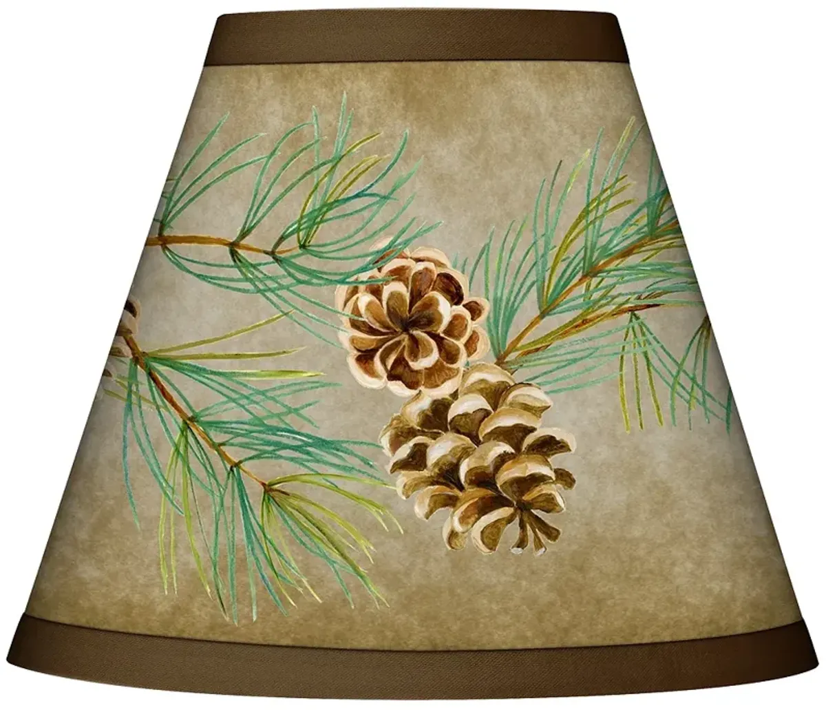 Cone Branch Giclee Set of Four Shades 3x6x5 (Clip-On)