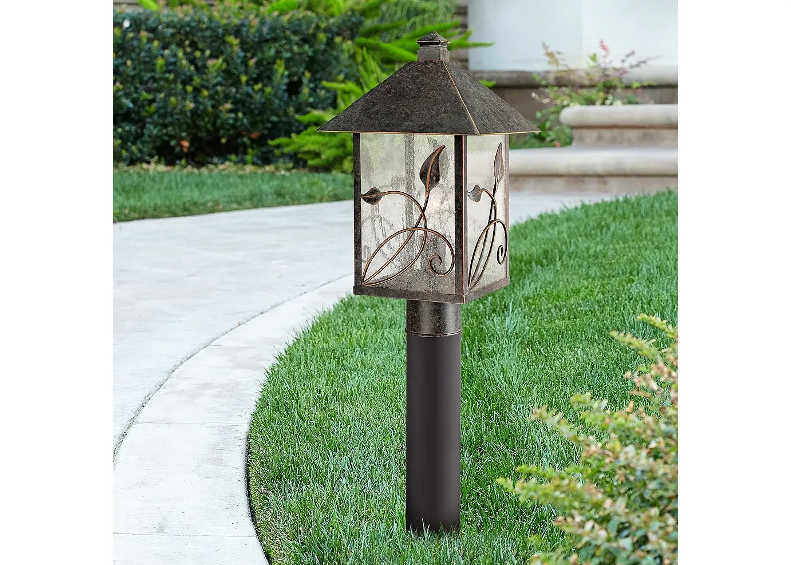 French Garden 29" High Bronze Path Light w/ Low Voltage Bulb