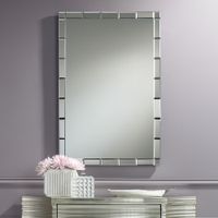 Possini Euro Cari 23 1/2" x 35 1/2" Tile Edge Mirror