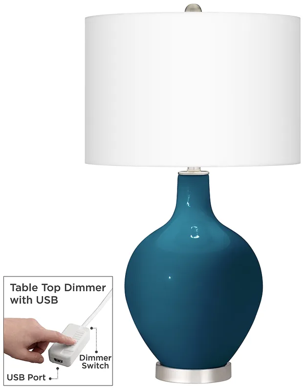 Oceanside Ovo Table Lamp With Dimmer