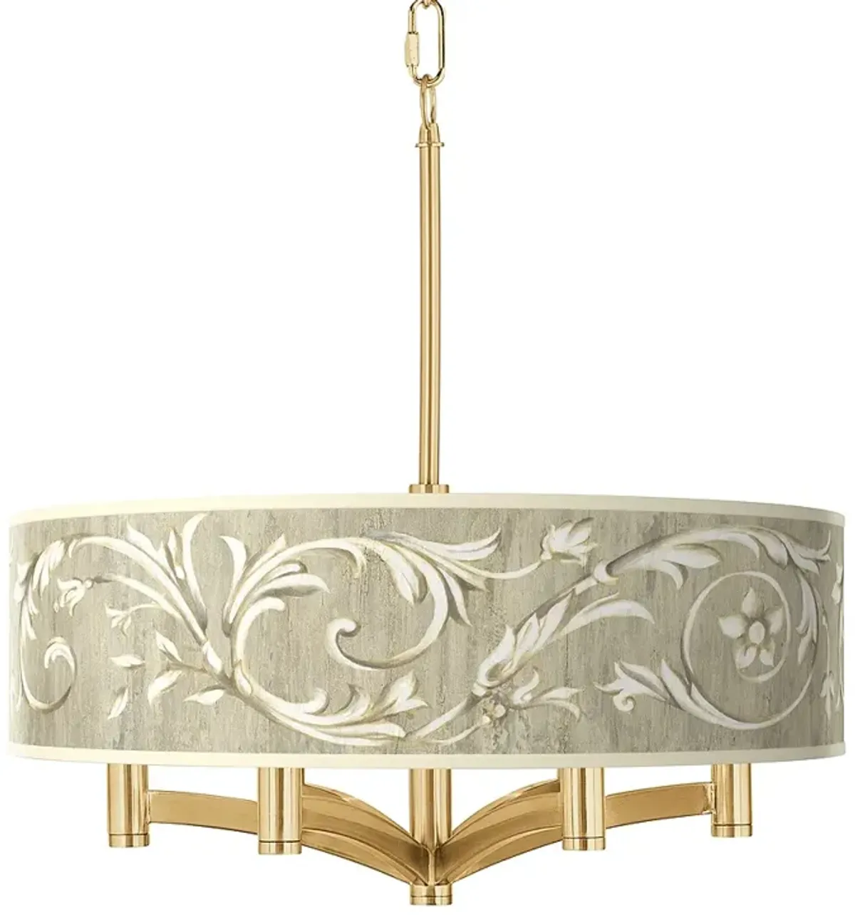 Laurel Court Ava 6-Light Gold Pendant Chandelier