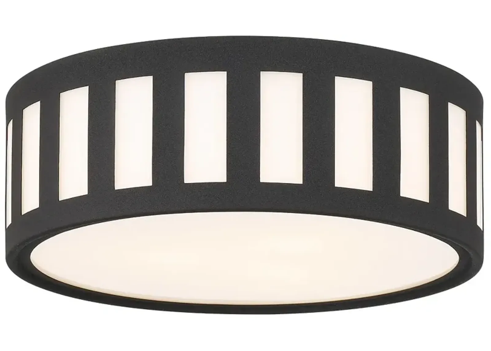 Kendal 3 Light Black Forged Ceiling Mount