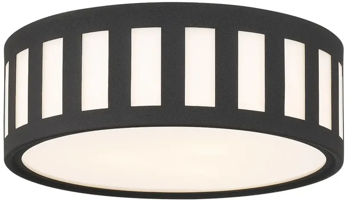 Kendal 3 Light Black Forged Ceiling Mount