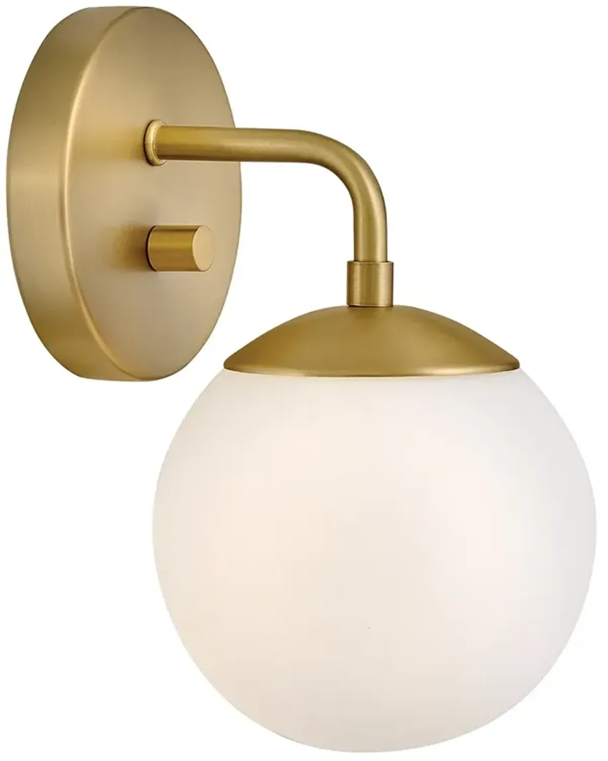 Lark Julep Interior Medium Single Light Sconce 6" Lacquered Brass