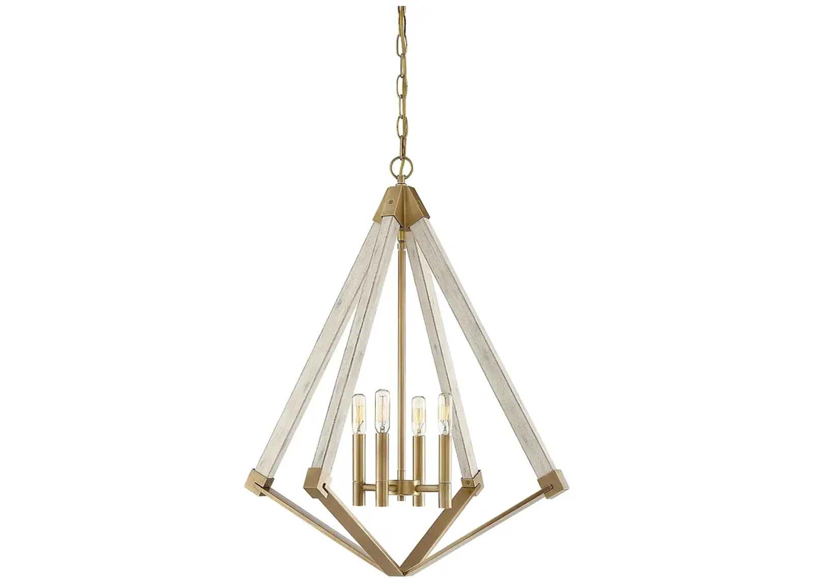 Viewpoint 4-Lt  Brass Chandelier