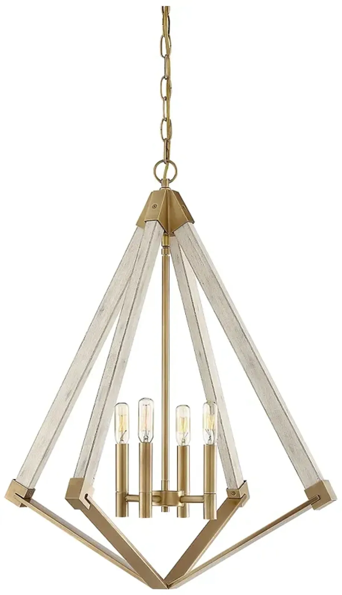 Quoizel Viewpoint 24" Wide Weathered Brass 4-Light Pendant
