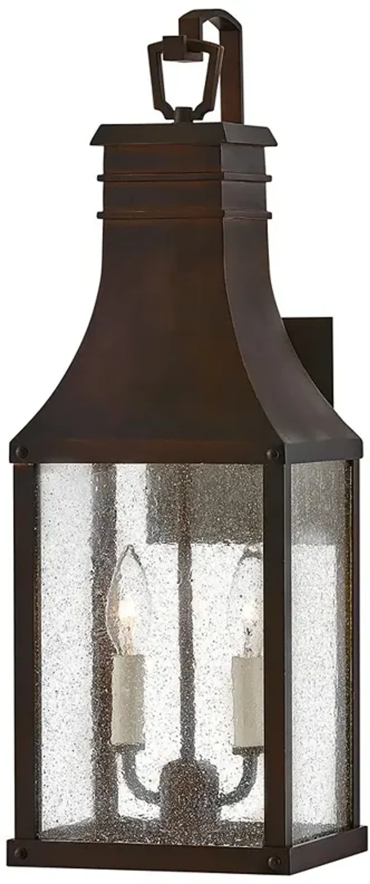 Hinkley Beacon Hill 23" Blackened Copper Outdoor Lantern Wall Light