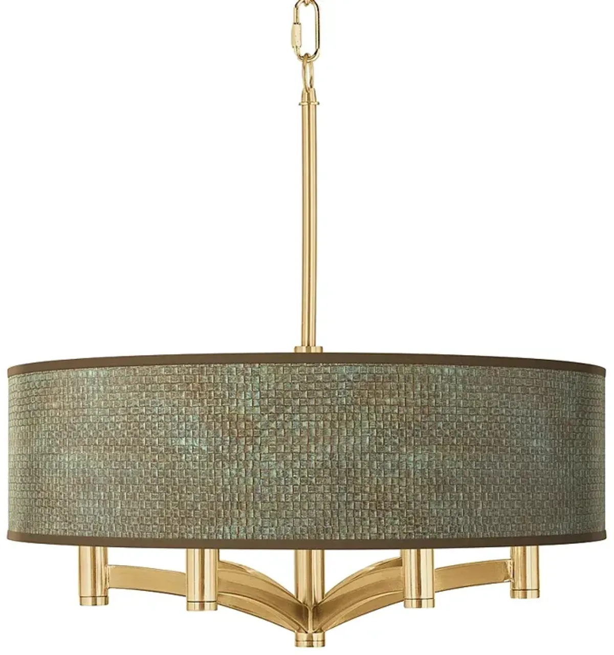 Interweave Patina Ava 6-Light Gold Pendant Chandelier