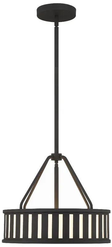 Kendal 3 Light Black Forged Pendant