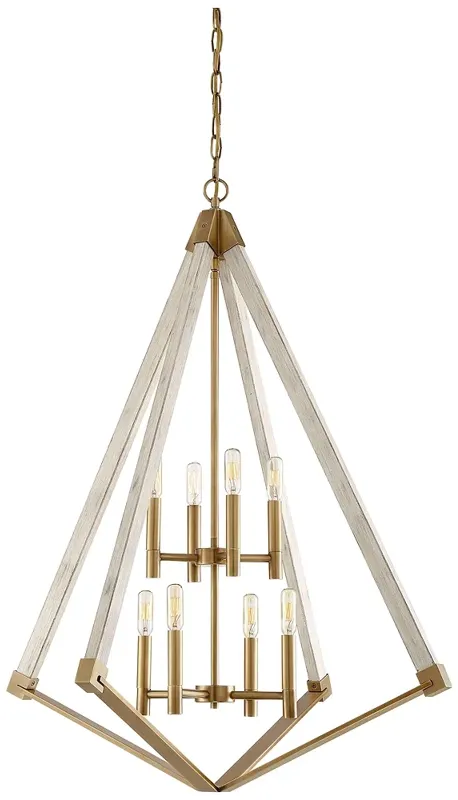 Viewpoint 8-Lt  Brass Chandelier