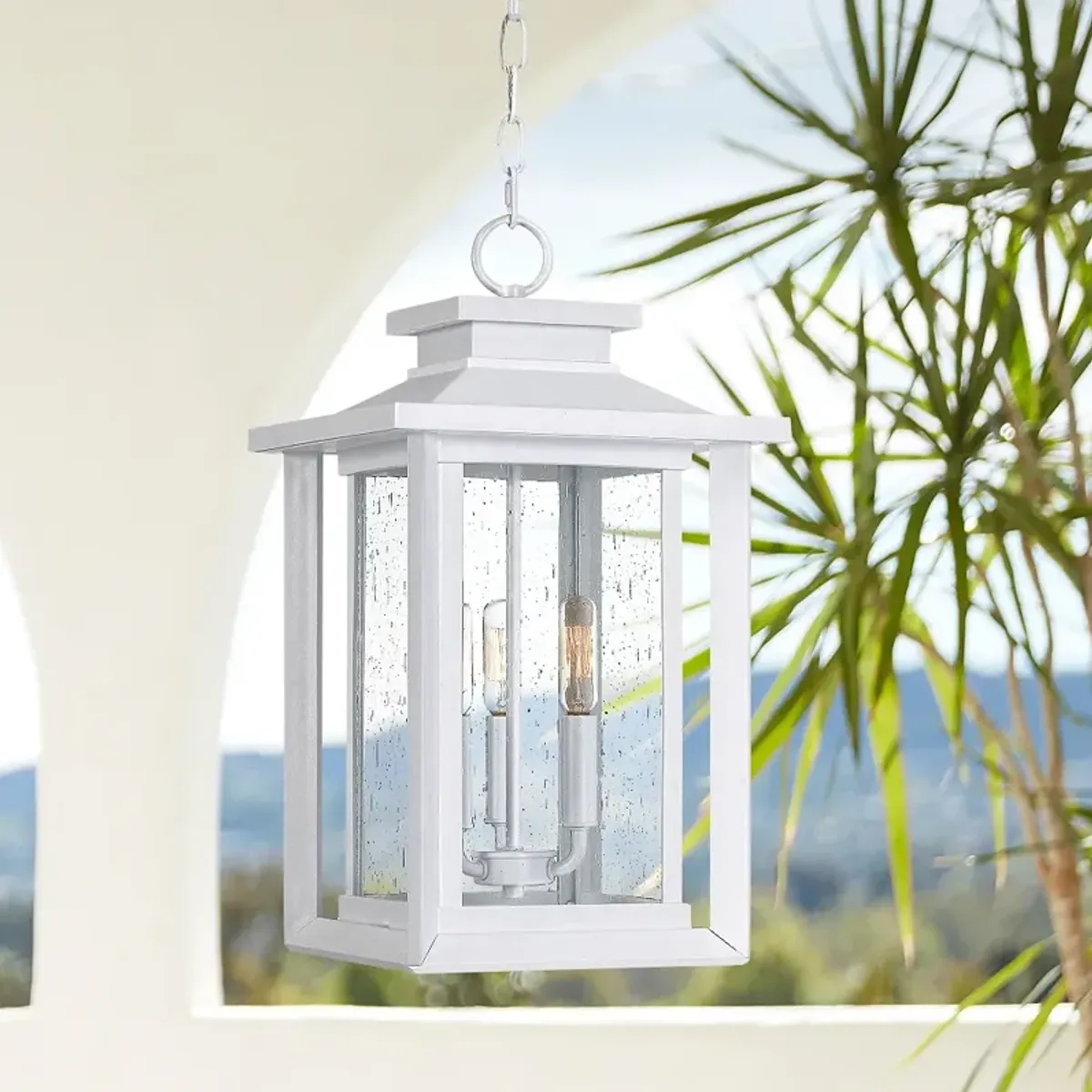 Quoizel Wakefield 19 1/2" High White Outdoor Hanging Light