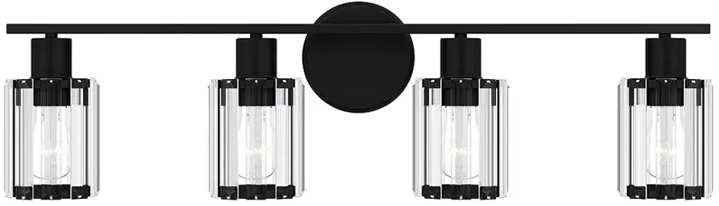 Isla 4-Light Matte Black Vanity Light