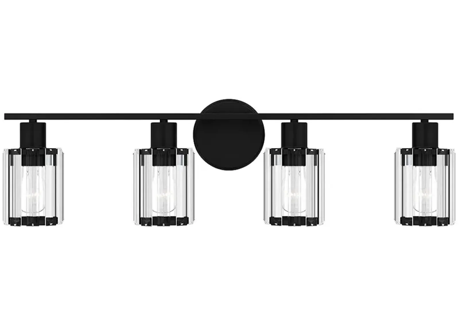 Isla 4-Light Matte Black Vanity Light