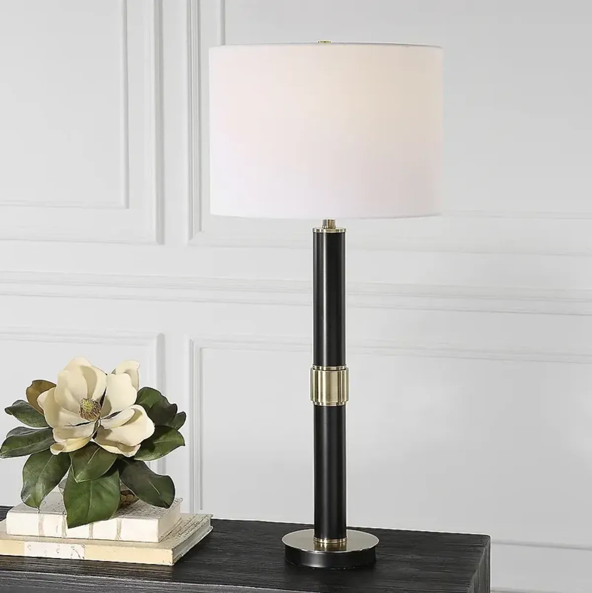Noble Park Mineola Black and Gold Metal Table Lamp