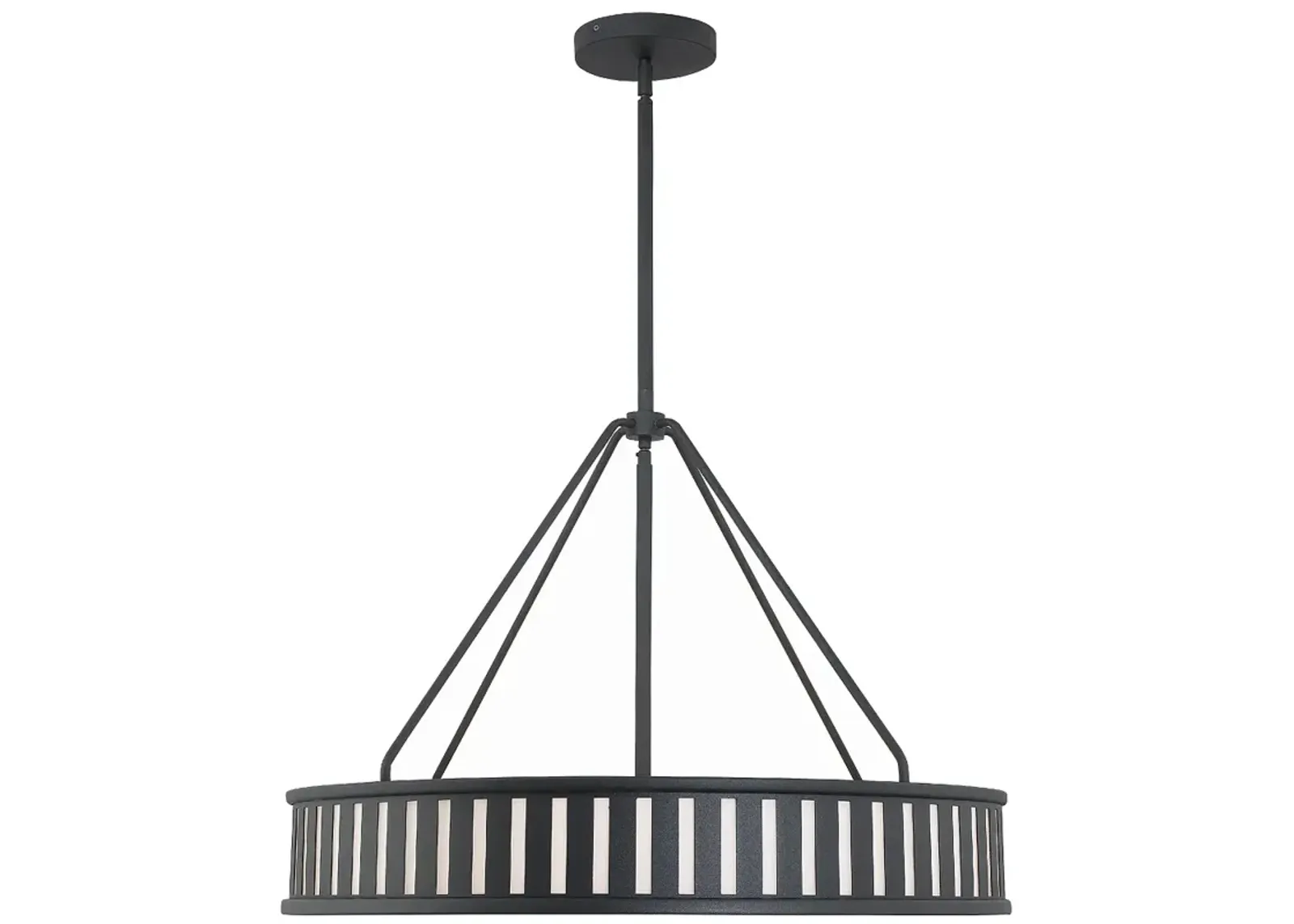 Kendal 6 Light Black Forged Pendant