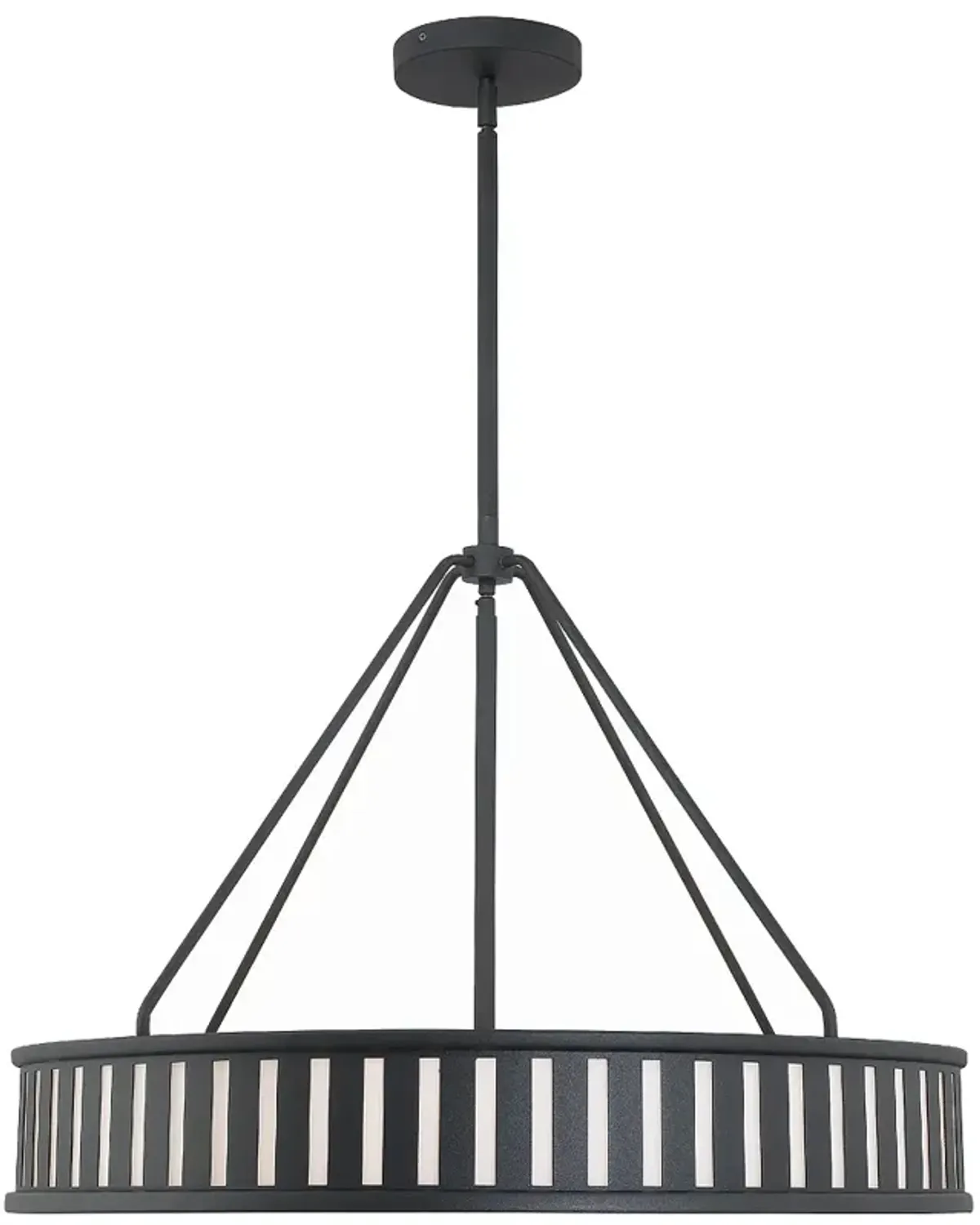 Kendal 6 Light Black Forged Pendant