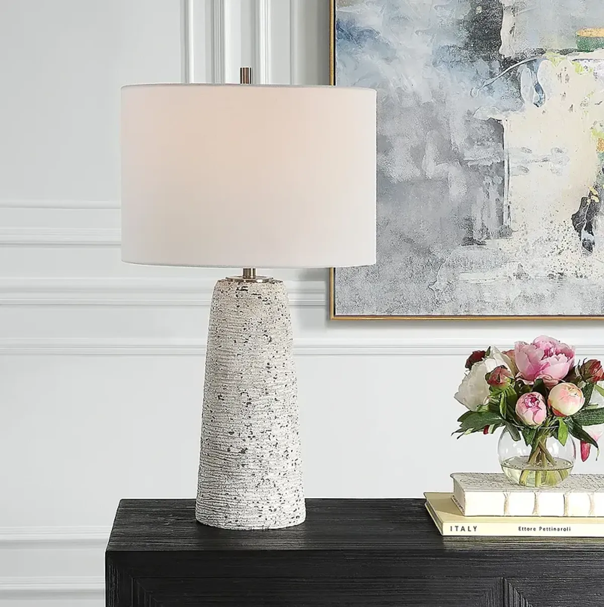 Noble Park Savannah Sandstone Ceramic Table Lamp