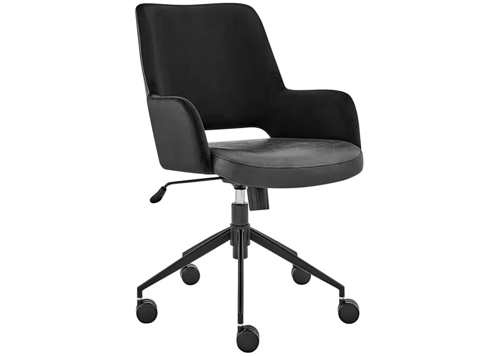 Desi Black Fabric Adjustable Tilt Office Chair