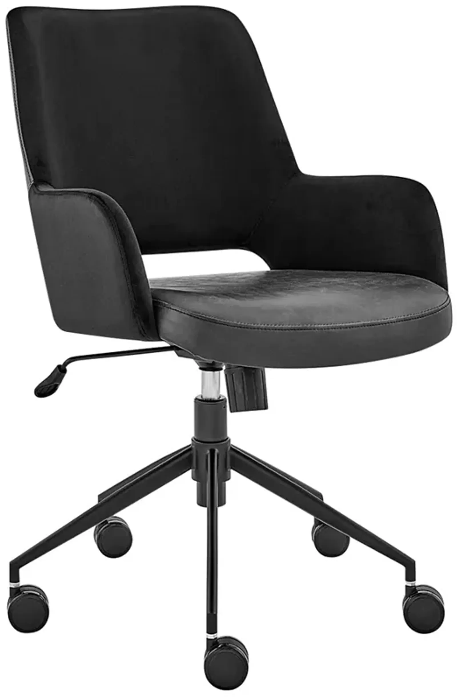 Desi Black Fabric Adjustable Tilt Office Chair