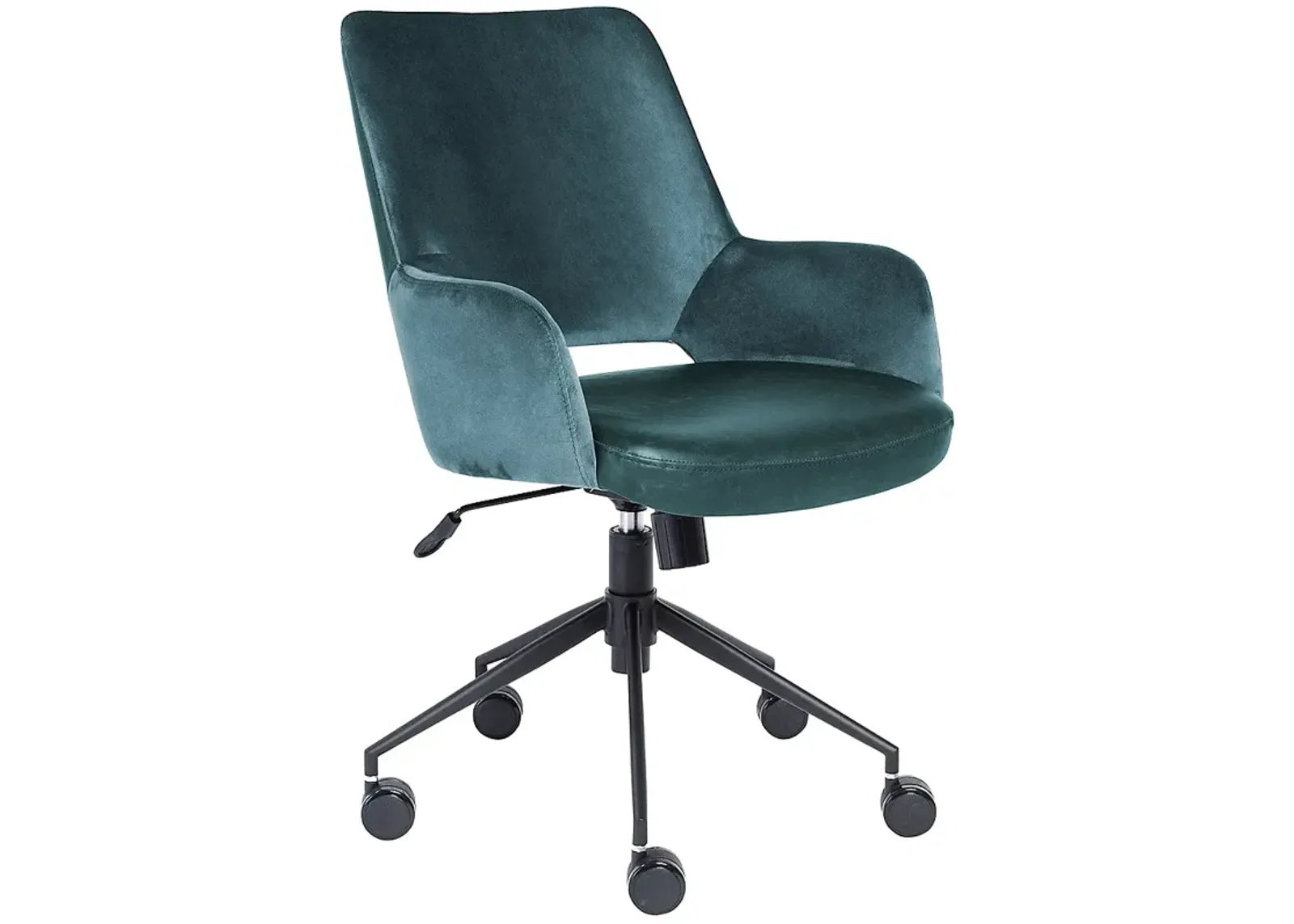 Desi Blue Fabric Adjustable Tilt Office Chair