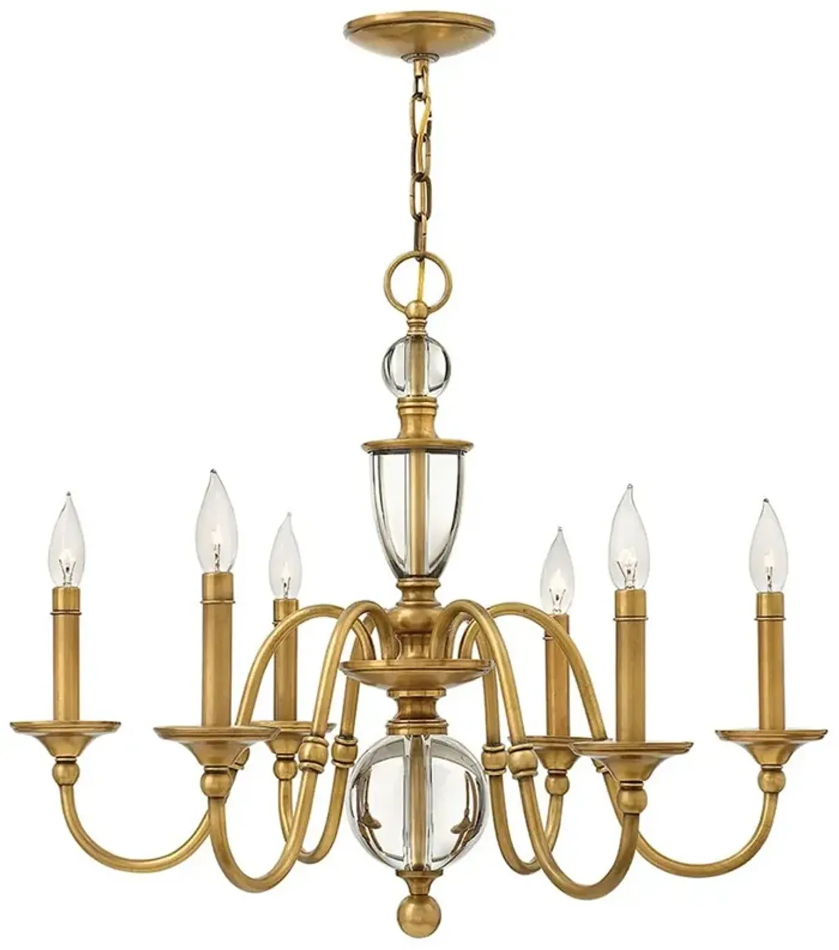 Eleanor Heritage Brass Chandelier