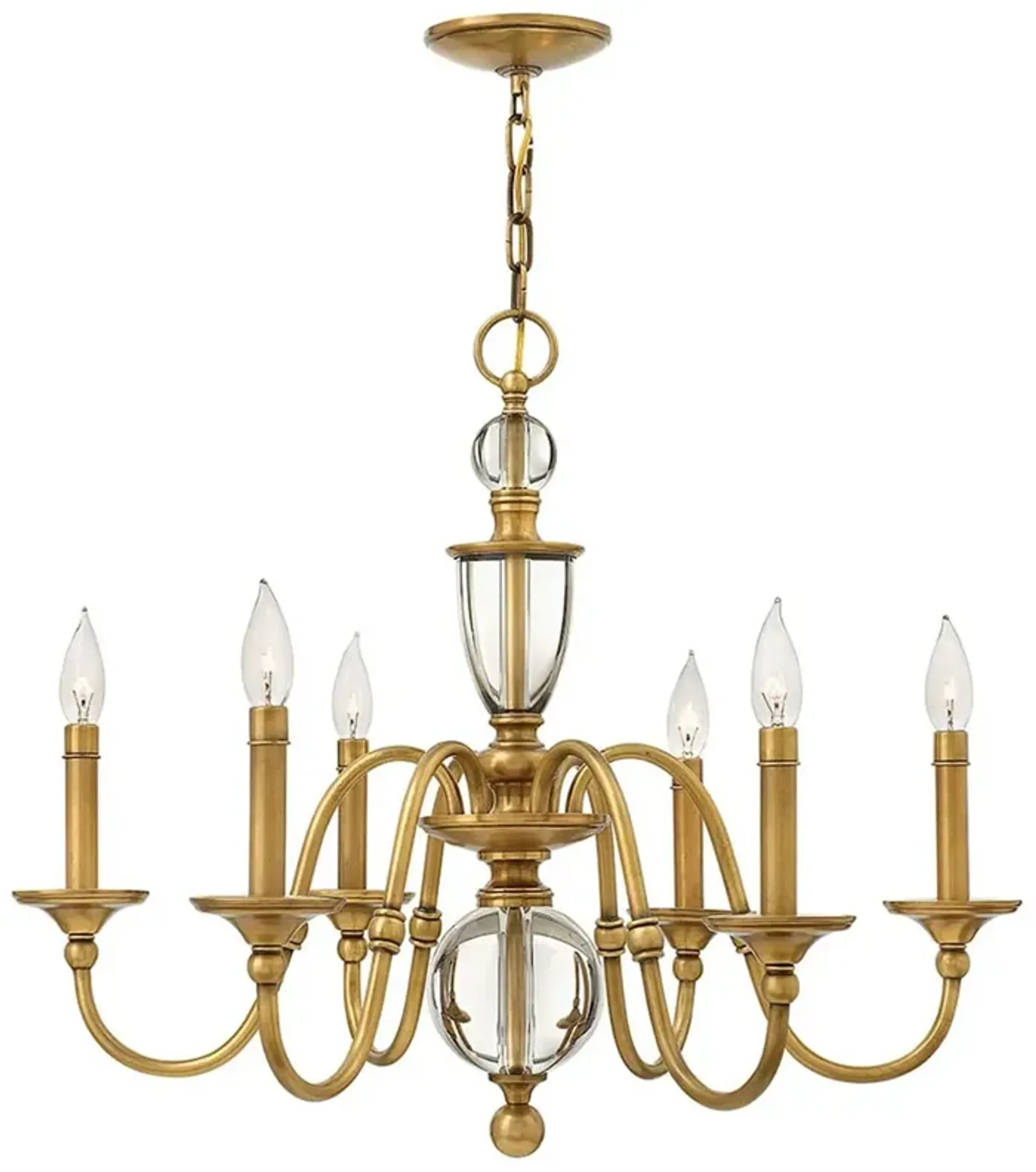 Eleanor Heritage Brass Chandelier