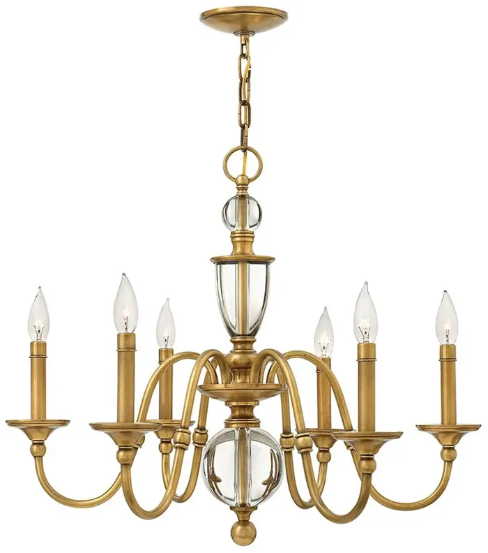 Eleanor Heritage Brass Chandelier