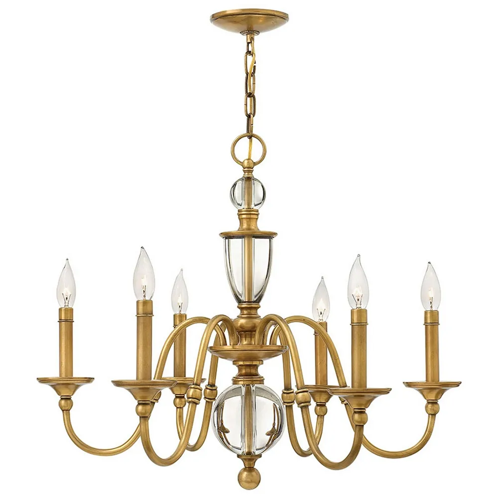 Eleanor Heritage Brass Chandelier