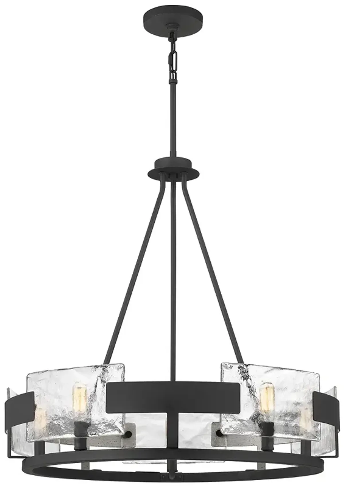 Quoizel Stratum 26 1/4" Wide Industrial Modern Ring Chandelier