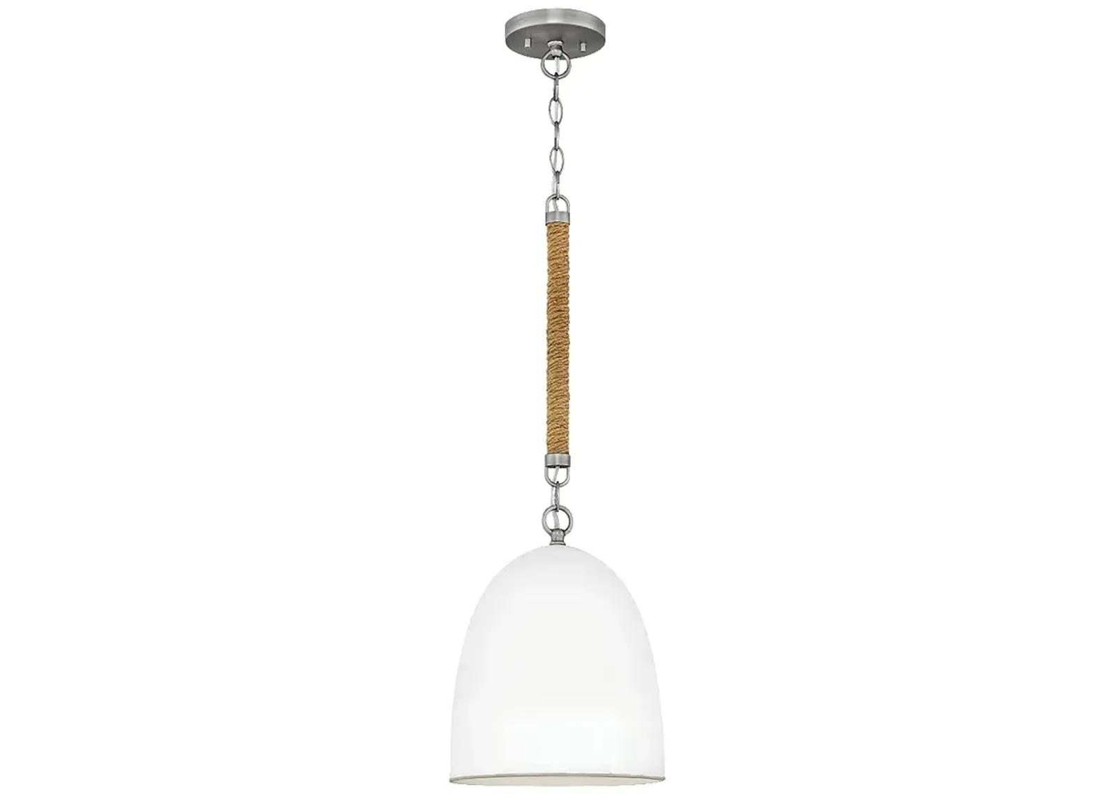 Nash 10in Wide Antique Nickel Pendant