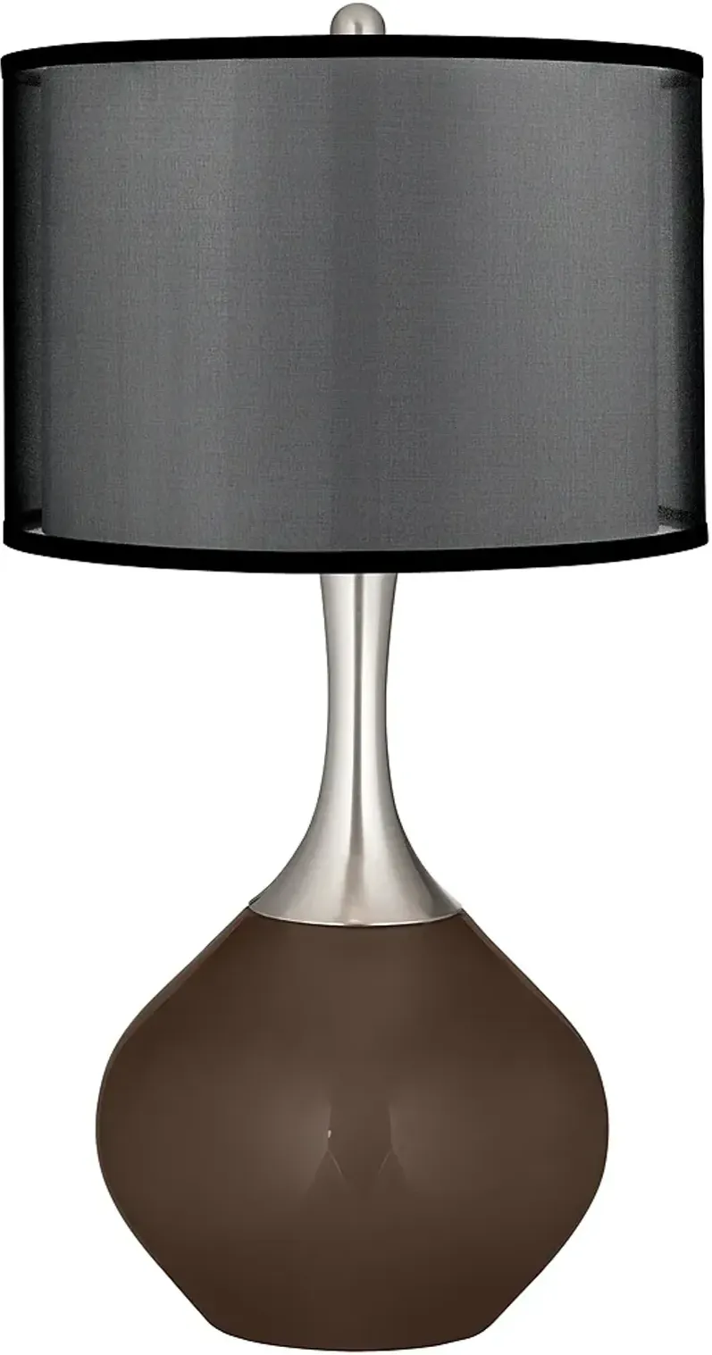 Carafe Spencer Table Lamp with Organza Black Shade