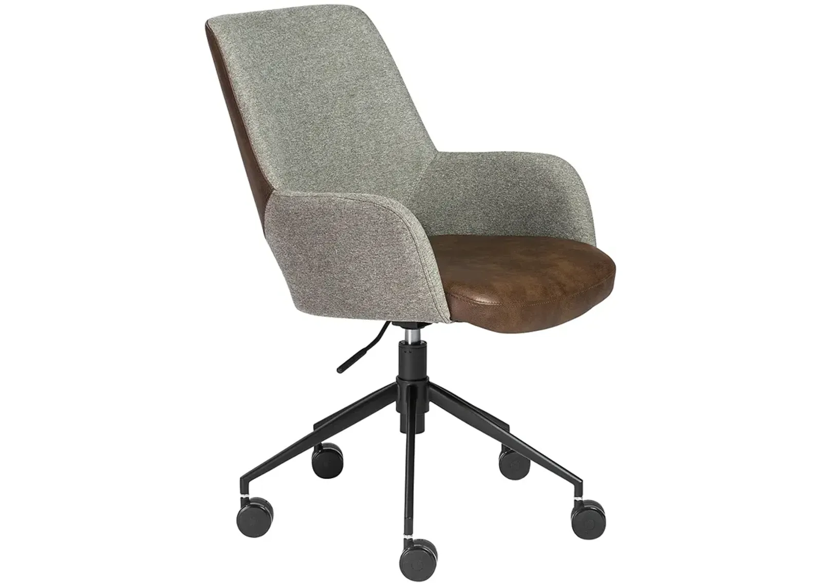 Desi Gray and Light Brown Adjustable Tilt Office Chair