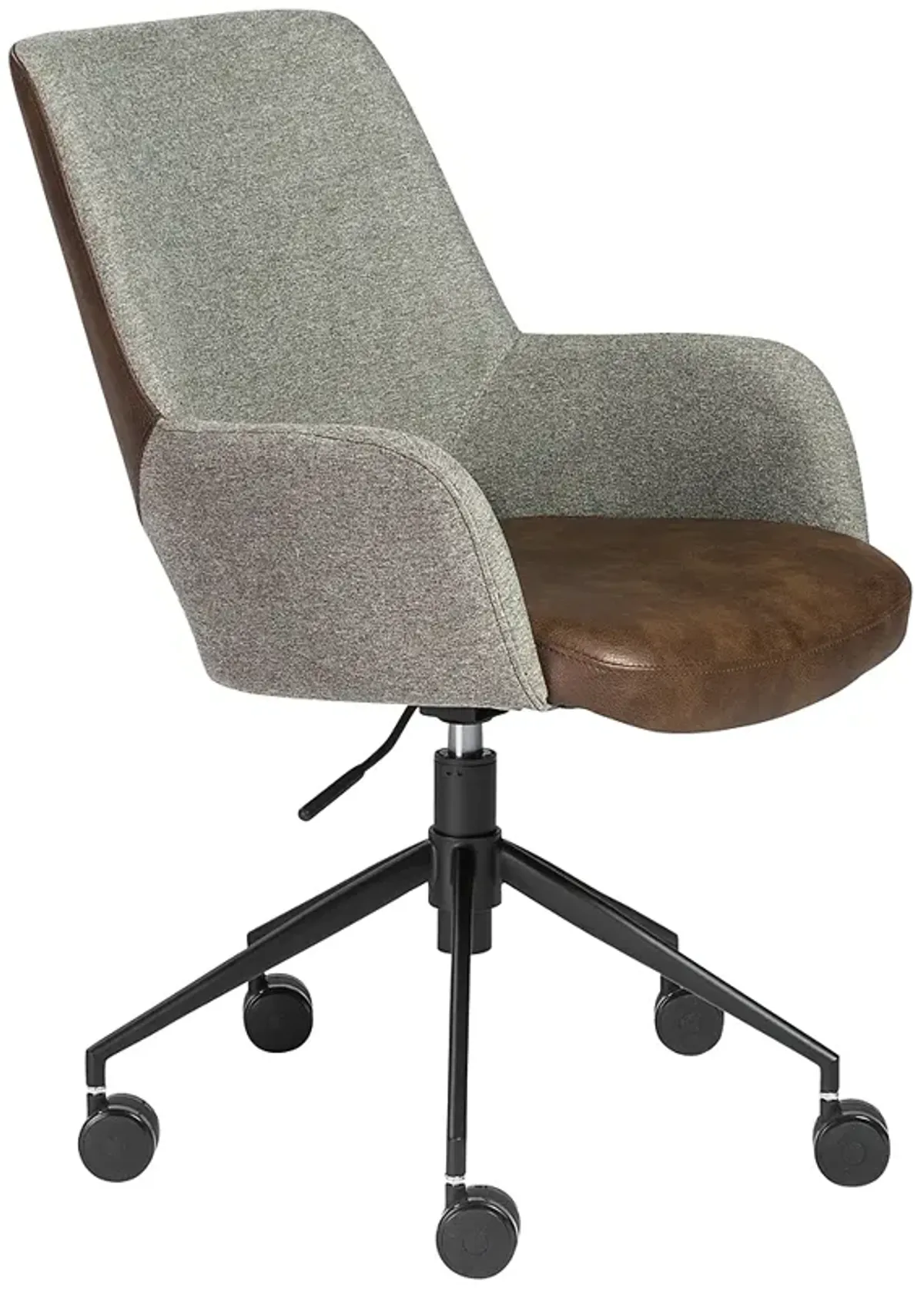 Desi Gray and Light Brown Adjustable Tilt Office Chair