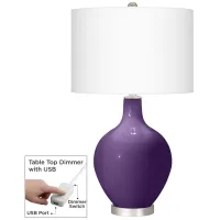 Acai Ovo Table Lamp With Dimmer
