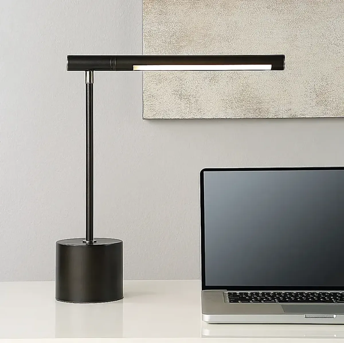 Possini Euro Holbrook 17" High Dark Bronze LED Desk Lamp