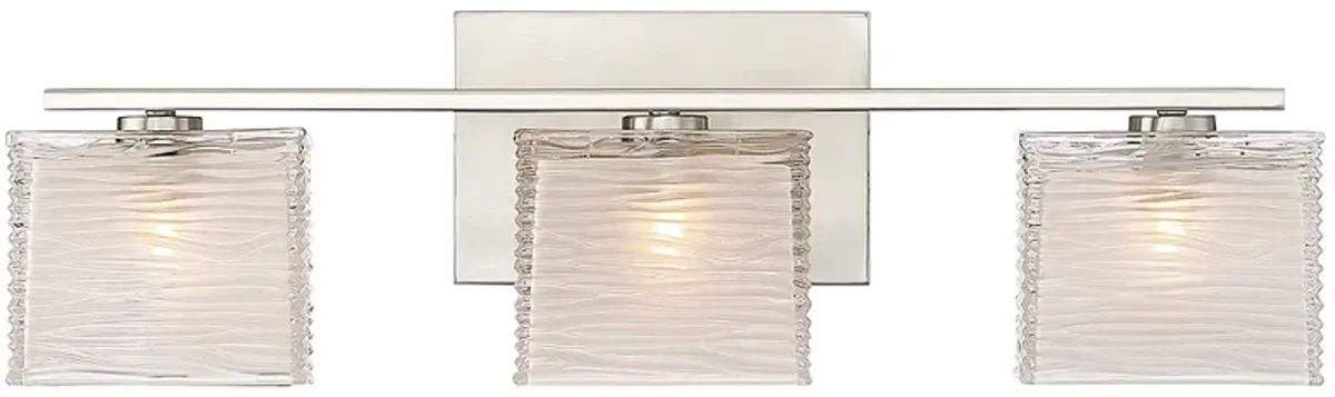 Quoizel Westcap 22 1/2" Wide 3-Light Brushed Nickel Bath Vanity Light