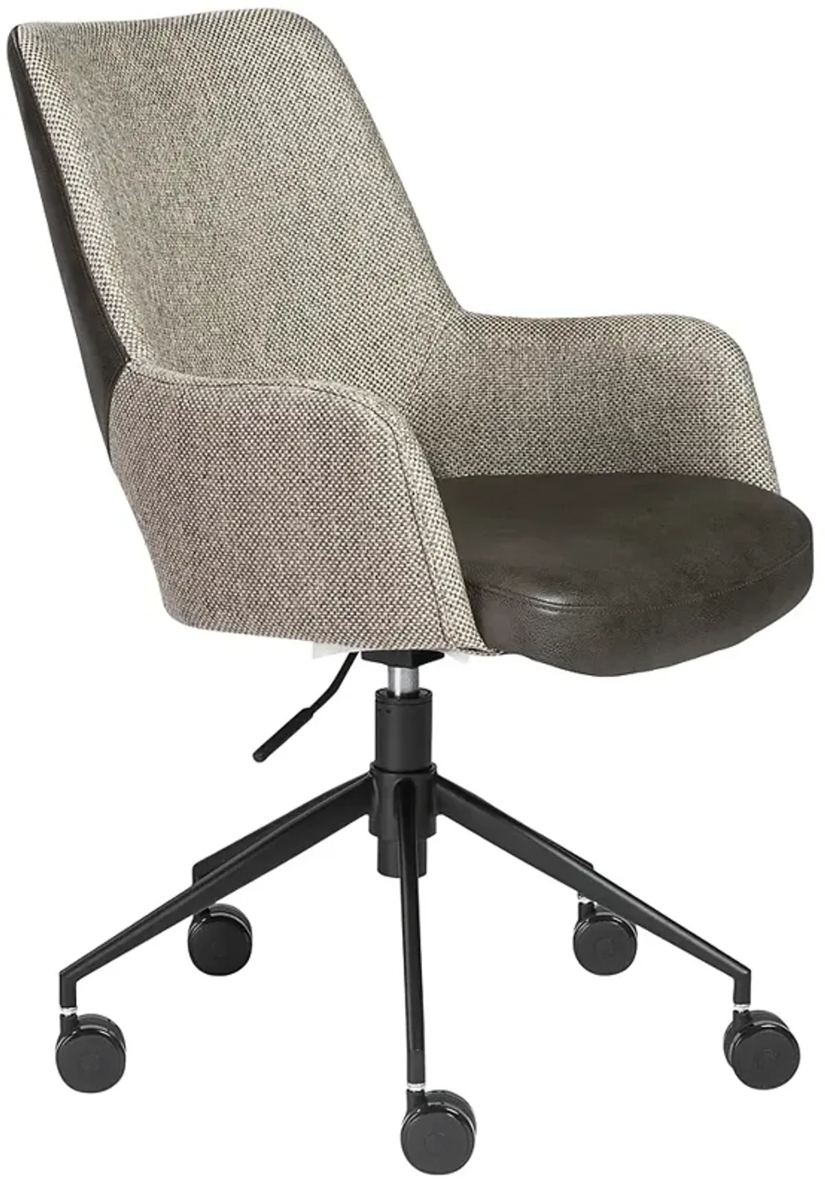 Desi Light Gray and Dark Gray Adjustable Tilt Office Chair