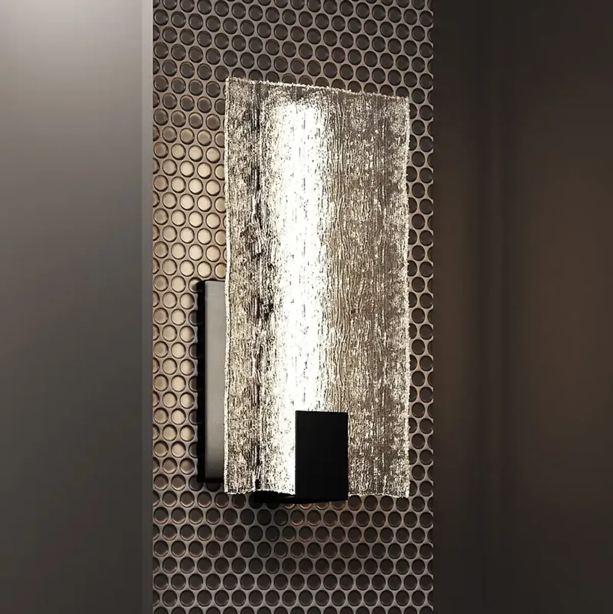 Winter Integrated LED Matte Black Wall Sconce