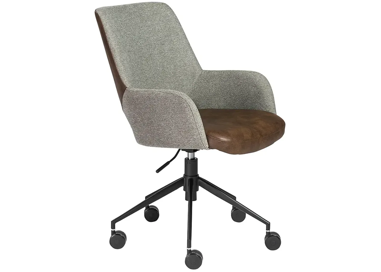 Desi Gray and Light Brown Adjustable Office Chair