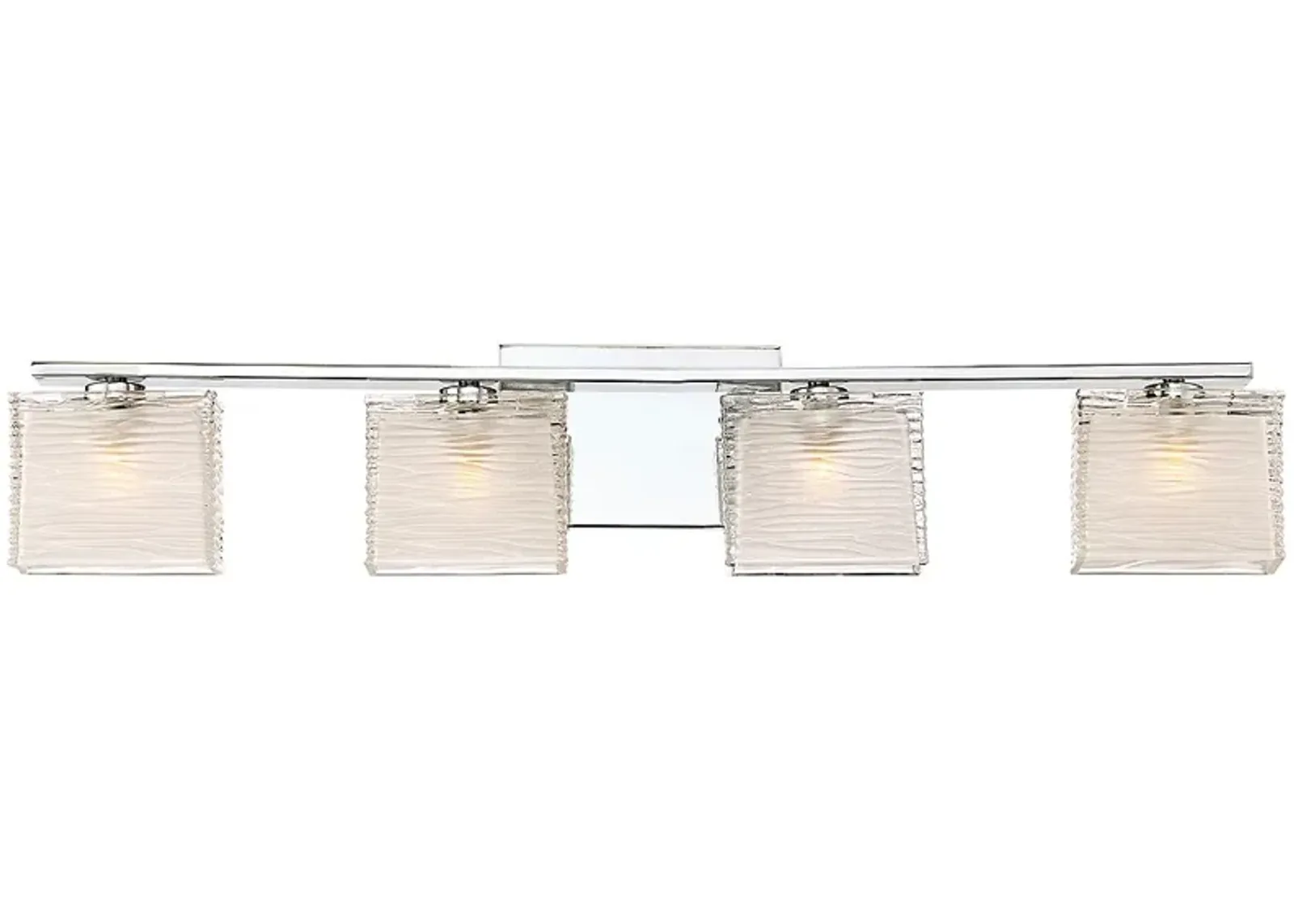 Quoizel Westcap 32" Wide Polished Chrome 4-Light Bath Light