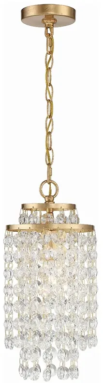 Gabrielle 1 Light Antique Gold Mini Chandelier