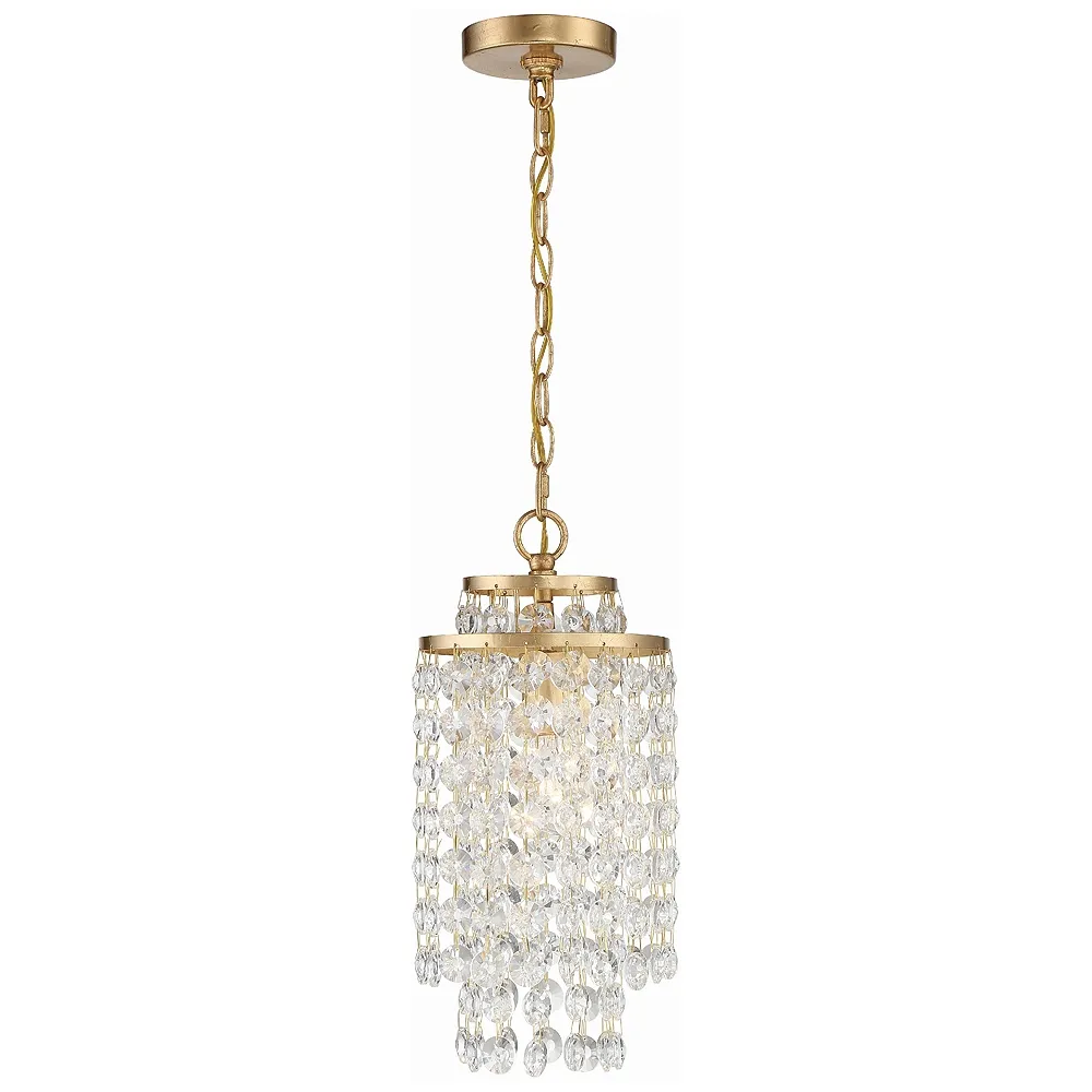 Gabrielle 1 Light Antique Gold Mini Chandelier