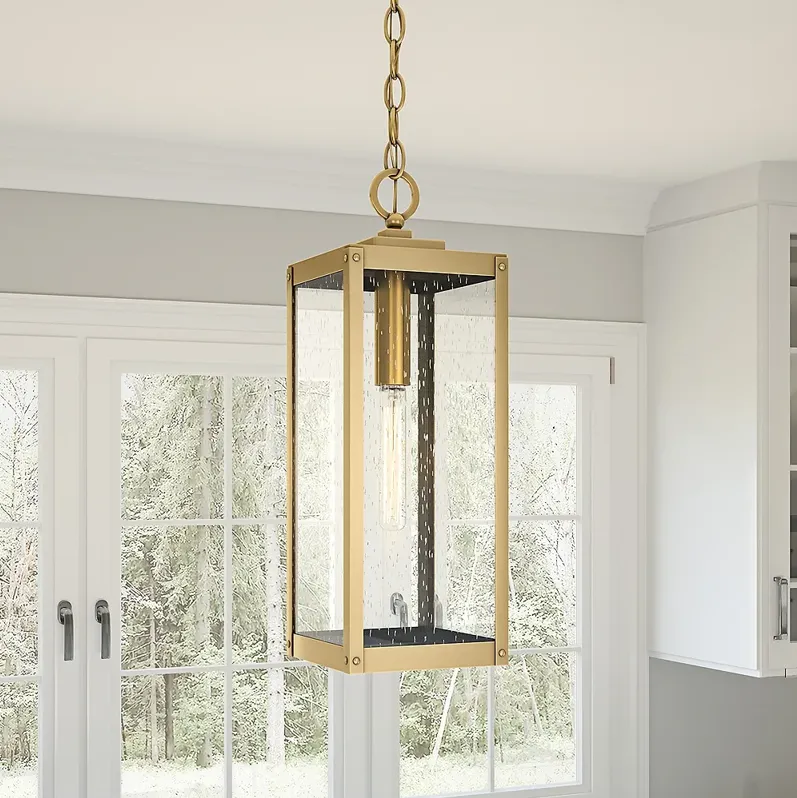 Westover 1-Lt Antique Brass Mini Pendant