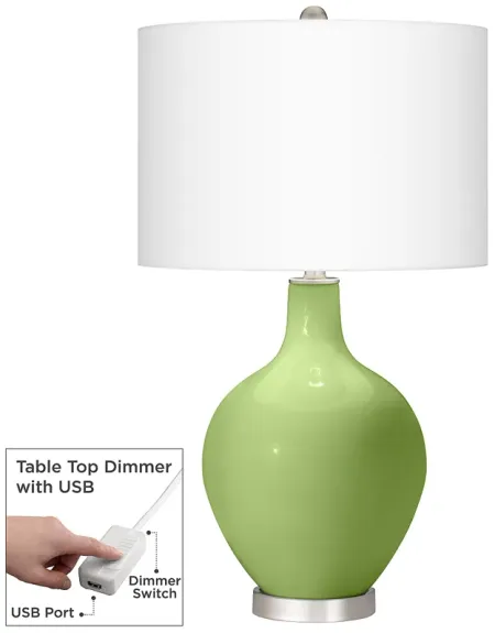 Lime Rickey Ovo Table Lamp With Dimmer