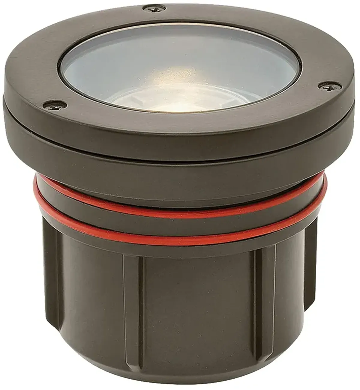 4" High Bronze LED Flat Top Well Light by Hinkley Lighting